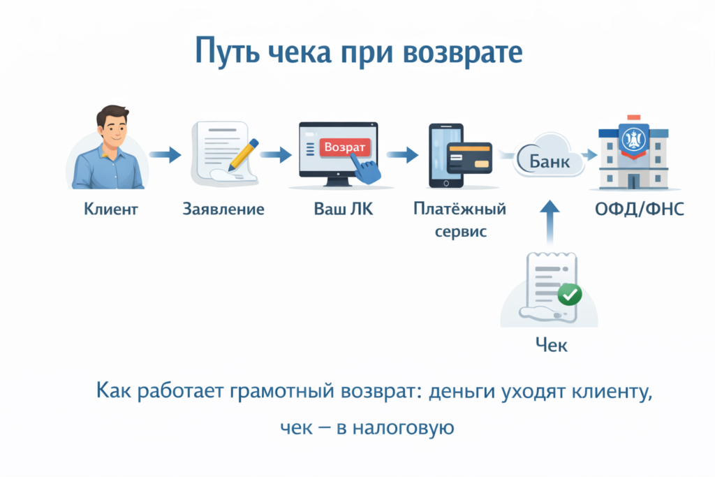 Как сделать возврат по онлайн-кассе и не запутаться в чеках