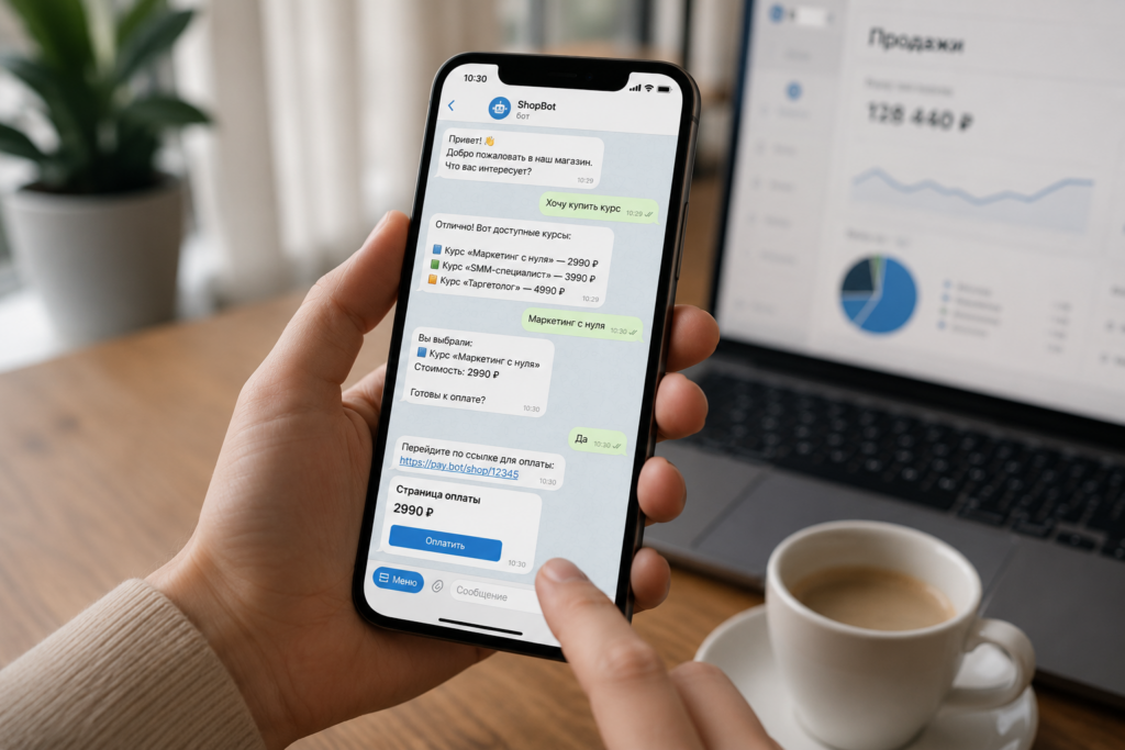 Как принимать оплату в чат-боте и автоматизировать продажи